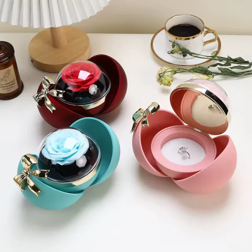 Caja de regalo de rosa eterna